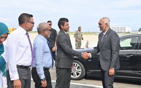 ރައީސް  ޗައިނާ  ދަތުރުފުޅު ނިންމަވާލެއްވުމަށްފަހު މާލެ ވަޑައިގަންނަވައިފި