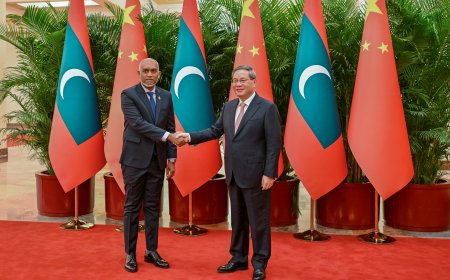 ޗައިނާގެ ހިލޭ އެހީގައި ވިލިމާލޭގައި 100 އެނދުގެ ޓާޝަރީ ހޮސްޕިޓަލެއް އަޅަނީ