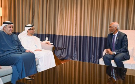 އަބޫދާބީ ފަންޑް ފޮރ ޑިވެލޮޕްމަންޓުގެ ޑިރެކްޓަރ ޖެނެރަލް ރައީސްއާ ބައްދަލުކުރައްވައިފި