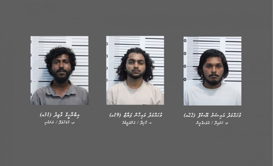 ކިލޯއަކަށްވުރެ ގިނަ މަސްތުވާތަކެއްޗާއެކު ތިން މީހަކު ހައްޔަރުކޮށްފި