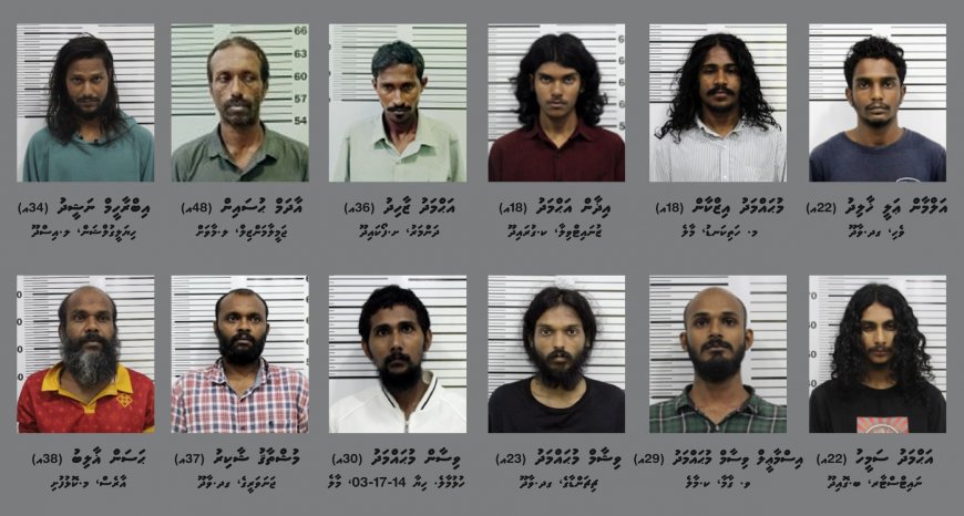 މީހަކު ރަހީނުކުރި 12 މީހުންގެ ވަނަވަރު ފުލުހުން ޢާއްމުކޮށްފި