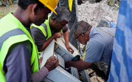 މާފަންނު ސަހަރާގައި ބަހައްޓާފައިހުރި ސްޓޯމް ވޯޓަރ ޕަންޕް ސްޓޭޝަނަށް ގެނެސްފައިވަނީ ވަގުތީ ހައްލެއް!