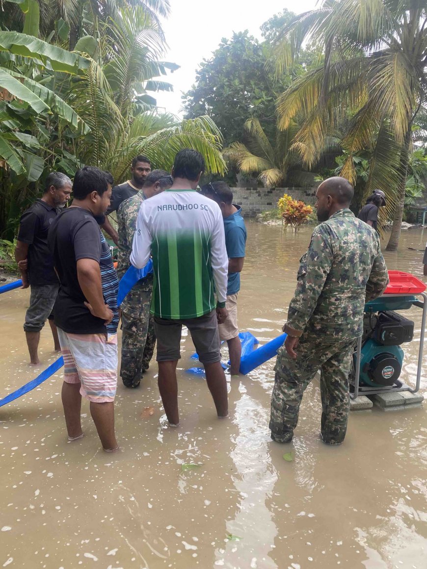 ބައެއް ރަށްތަކުގައި ފެންބޮޑުވެ ސިފައިން ހަރަކާތްތެރިވާން ފަށައިފި