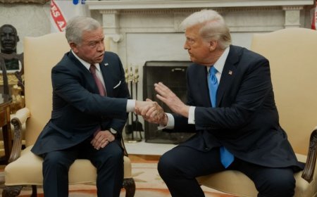 އުރުދުންގެ ރަސްގެފާނު ޢަބްދުالله ވައިޓްހައުސްގައި ޓްރަމްޕް އާ ބައްދަލުކޮށްފި