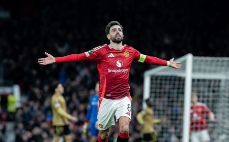 ބްރޫނޯ ފެނާންޑޭޒްގެ ހެޓްރިކާއެކު ޔުނައިޓަޑުން ޔުރޮޕާ ލީގު ހޯދުމުގެ އުއްމީދު އާކޮށް ކުއާޓަރ އަށް