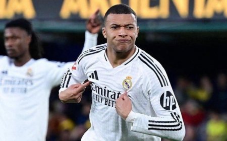 އެމްބާޕޭގެ ދެ ގޯލުން ރެއާލް މެޑްރިޑް އަލުން ތާވަލްގެ އެއްވަނަ އަށް