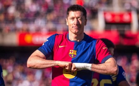 ލެވަންޑޮސްކީގެ ދެ ގޯލާއެކު ބާސެލޯނާއިން ސާފު ލީޑެއް ނަގައިފި