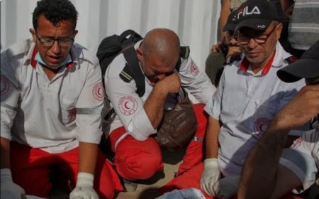 ފިޠުރު ޢީދު ދުވަހު ޣައްޒާގައި 64 މީހުން ޝަހީދުކޮށްލި, ގެއްލުނު މަދަނީ ދިފާއު ޓީމުގެ ހަށިތައް ފެނިއްޖެ!