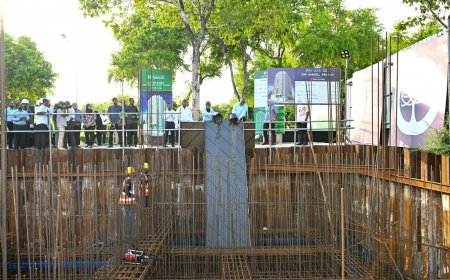 18  މަސްދުވަހުން ނިންމަން އައިޔޫއެމްގެ ސަނާބިލް ޢިމާރާތުގެ ބިންގާ އަޅައިފި