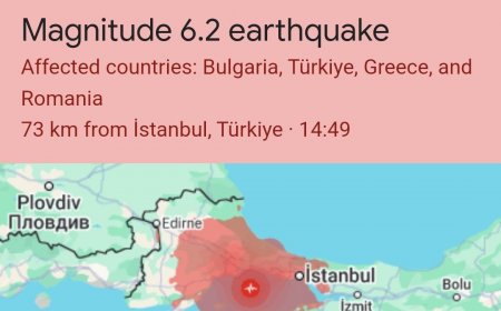 6.2 މެގްނިޓިއުޑް ގެ ބިންހެލުމަކާއެކު ތުރުކިޔޭ ގެ އިސްތަންބޫލް ހާސްކަމެއްގައި