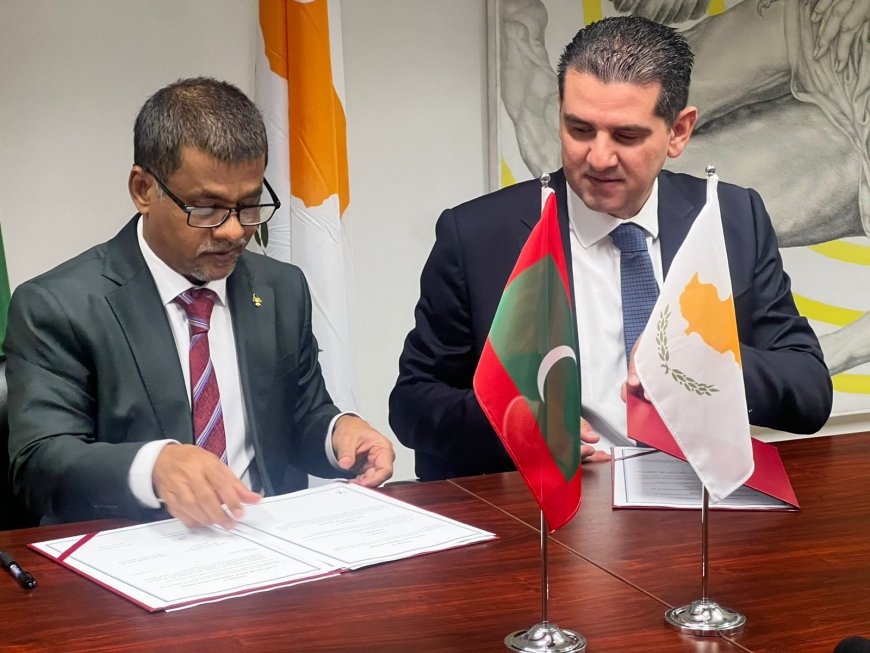 ތެލެސީމިއާ ފަރުވާ ހަރުދަނާކުރުމަށް ދިވެހިރާއްޖެއާއި ސައިޕްރަސް އާއި ދެމެދު އެއްބަސްވުމެއްގައި ސޮއިކޮށްފި