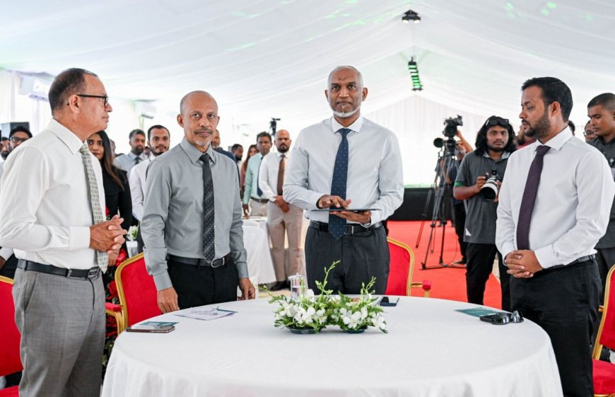 ހުޅުމާލޭގެ ޒަމާނީ ސިޓީއެއްގެ އައު މާސްޓަރ ޕްލޭން ރައީސް އިފްތިތާޙްކޮށްދެއްވައިފި