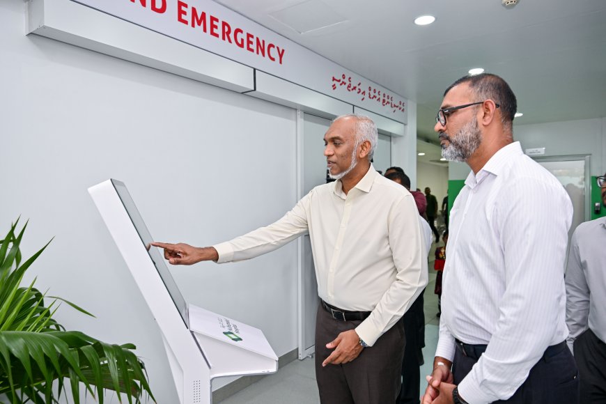 ހުޅުމާލެ ހޮސްޕިޓަލްގެ ޒަމާނީ އިމަޖެންސީ ރޫމްގެ ޚިދުމަތް ރައީސް އިފްތިތާހުކޮށްދެއްވައިފި