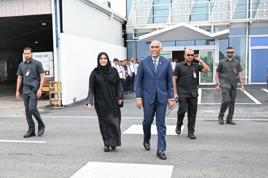 މިއަހަރުގެ ޙައްޖުގެ އަޅުކަން އަދާކުރެއްވުމަށް ރައީސުލްޖުމްހޫރިއްޔާގެ ދެކަނބަލުން ފުރާވަޑައިގެންފި