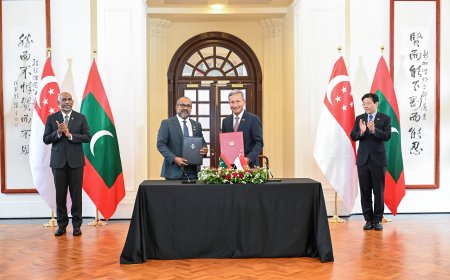 ރާއްޖެ-ސިންގަޕޫރު: މުހިއްމު އެއްބަސްވުންތަކުގައި ސޮއިކޮށްފި