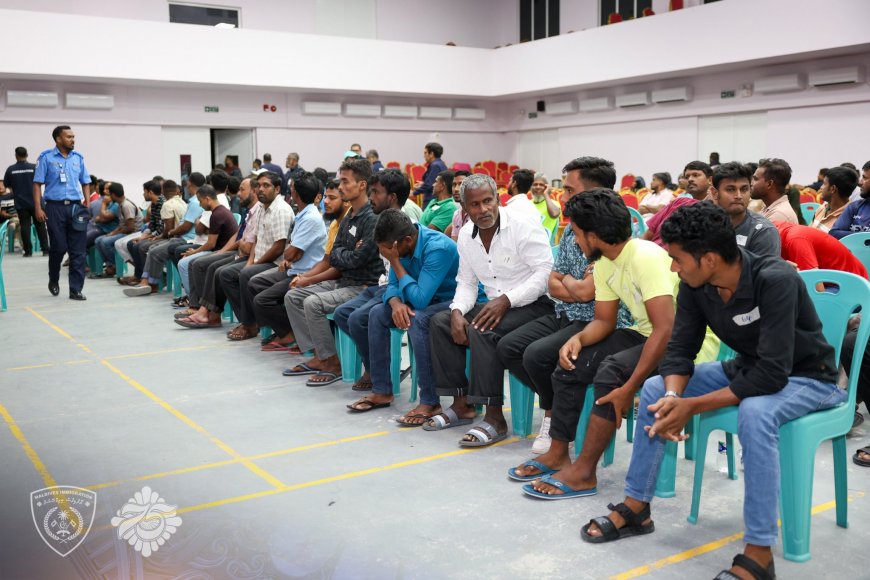 'ހަމަމަގު' އޮޕަރޭޝަނުން 83 ބިދޭސީން އިމިގްރޭޝަންގެ ބެލުމުގެ ދަށަށް!