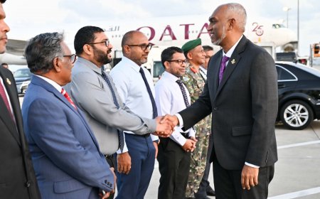 ރައީސުލްޖުމްހޫރިއްޔާ އިނގިރޭސިވިލާތަށް ފުރާވަޑައިގެންފި