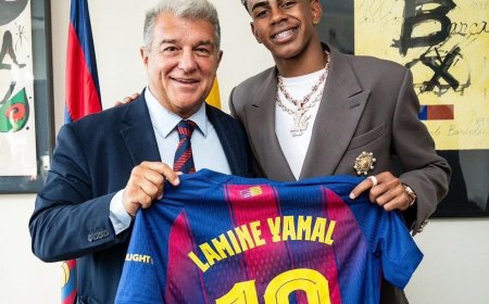 ބާސެލޯނާއިން މެސީގެ 'އައިކޮނިކް' 10 ނަމްބަރު  ޖަރޒީ ޔަމާލްއަށް ދީފި