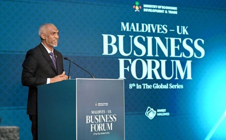 ދިވެހިރާއްޖެ-ޔޫކޭ ބިޒްނަސް ފޯރަމްގައި ރައީސް ތަޤުރީރުކުރައްވައިފި