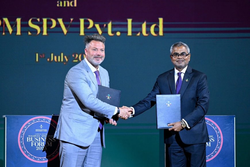 ޚާއްސަ އިޤްތިޞާދީ ސަރަޙައްދު ޤާނޫނުގެ ދަށުން ފުރަތަމަ އިންވެސްޓްމަންޓް އެއްބަސްވުމުގައި ސޮއިކޮށްފި