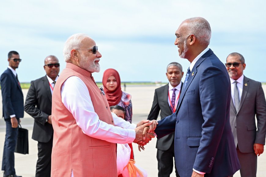 އިންޑިޔާގެ ބޮޑުވަޒީރު މޯދީ ރާއްޖެ ވަޑައިގެންފި