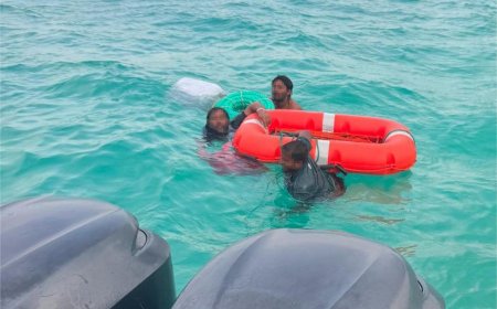 މާލެއިން ވޭމަންޑޫއަށް ދަތުރުކުރި ދޯންޏެއް ދިޔަވެ, ހާލުގައި ޖެހުނު 3 މީހަކު ސަލާމަތްކޮށްފި