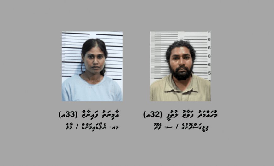 ބްލެކްމެއިލްކޮށްގެން ތިން ލައްކައަށްވުރެ ގިނަ ރުފިޔާ ހޯދި މައްސަލައަކާއި މަސްތުވާތަކެތީގެ މައްސަލައެއްގައި އަންހެނަކާއި ފިރިހެނަކު ހައްޔަރުކޮށްފި