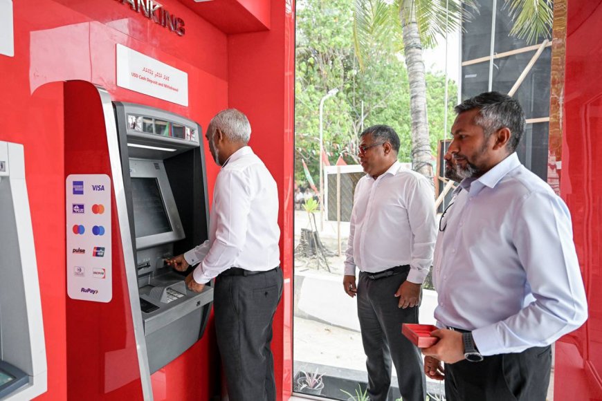 ތޮއްޑޫގައި ޑޮލަރު އޭޓީއެމްގެ ޚިދުމަތް ފަށާ, ބޭންކް ބްރާންޗެއްގެ ބިންގާ އަޅައިފި