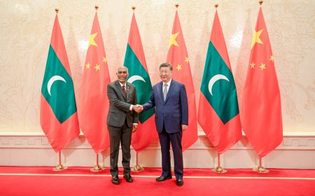 ޗައިނާ ދަތުރުފުޅަށްފަހު ރައީސް މާލެ ވަޑައިގެންފި