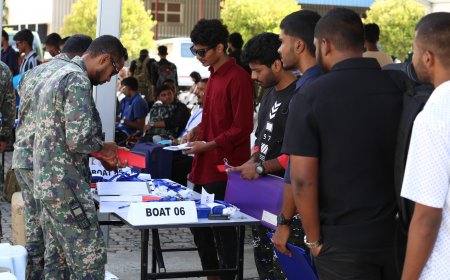 ދިވެހި ވަޠަނީ ޚިދުމަތުގެ ތަމްރީނުގެ  ފުރަތަމަ ބުރަށް 340 ބައިވެރިން މާފިލާފުށްޓަށް