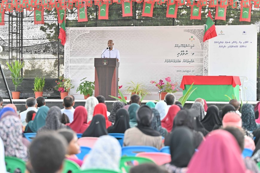 ނާލާފުށްޓަށްވުރެ ބޮޑުކޮށް އެރަށުގެ ބިން ހިއްކައިދޭނަން- ރައީސް