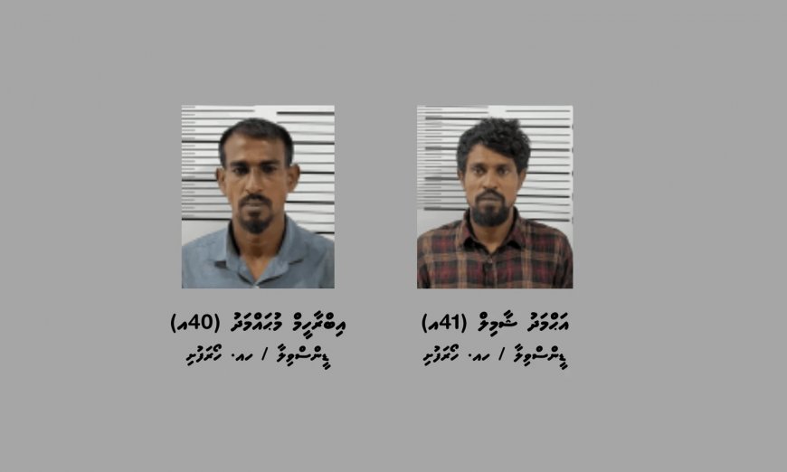 މަސްތުވާތަކެތީގެ މައްސަލައެއްގައި އަނެއްކާވެސް ދެބެން ހައްޔަރުކޮށްފި