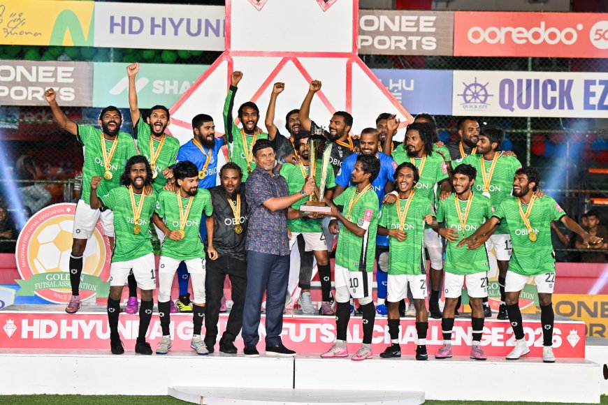 ގޯލްޑަން ފުޓްސަލް ޗެލެންޖް 2026 ގެ ފައިނަލް މެޗާއި ނިންމުމުގެ ރަސްމިއްޔާތު ރައީސުލްޖުމްހޫރިއްޔާގެ ނައިބު ޝަރަފުވެރިކޮށްދެއްވައިފި