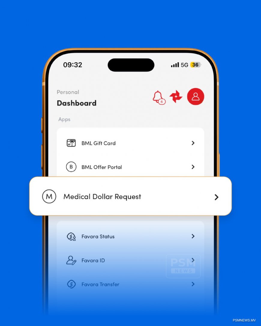 ބޭސްފަރުވާއަށް ރާއްޖެއިން ބޭރަށްދާ ފަރާތްތަކަށް ބީއެމްއެލް އެޕް މެދުވެރިކޮށް ޑޮލަރަށް އެދެވޭގޮތް ހަދައިފި