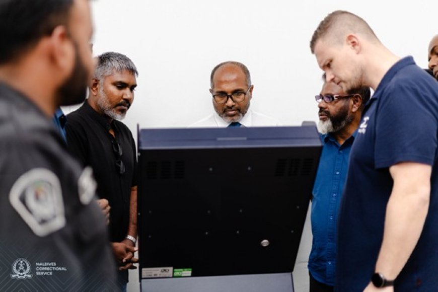 މާފުށީ ޖަލަށް ތަކެތި އެތެރެކުރުން ހުއްޓުވުމަށް ޒަމާނީ ބޮޑީ ސްކޭނަރެއް ބޭނުންކުރަން ފަށައިފި