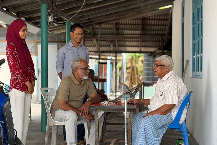 ފުވައްމުލައް ސިޓީ ދޫނޑިގަން ދާއިރާގެ ޕީއެންސީ "ދޮރުން ދޮރަށް" ހަރަކާތުގައި މަޖިލީހުގެ ރައީސް ބައިވެރިވެވަޑައިގެންފި
