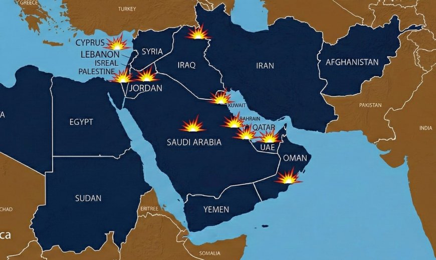 Middle East crisis: The 10 Countries Targeted by Iran in the Ongoing Conflict