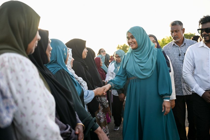 ފަސްޓް ލޭޑީ ސާޖިދާ ފުވައްމުލައް ސިޓީއަށް ވަޑައިގަތުމުން ހޫނު މަރުހަބާއެއް ދަންނަވައިފި