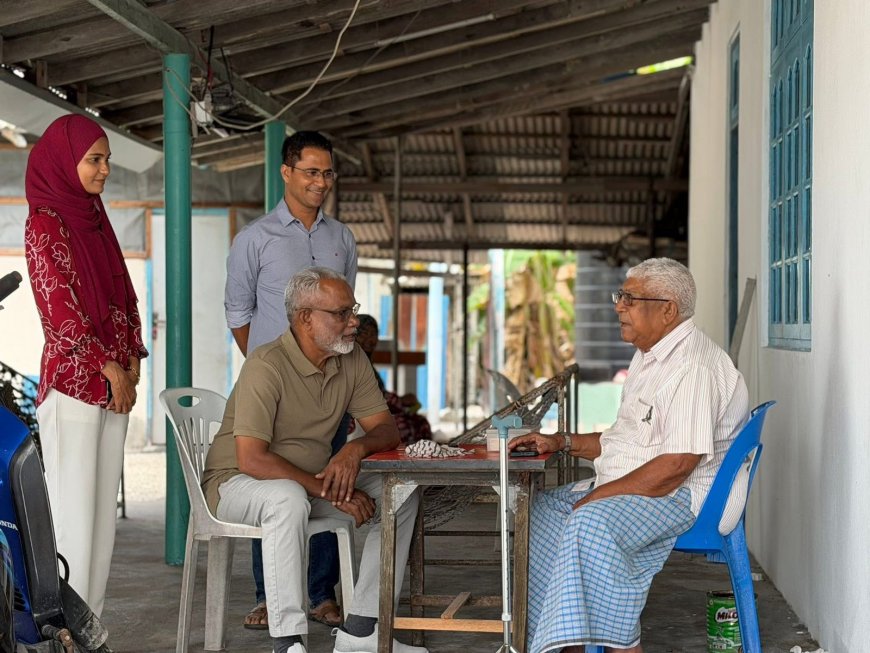 ފުވައްމުލައް ސިޓީ ދޫނޑިގަން ދާއިރާގެ ޕީއެންސީ "ދޮރުން ދޮރަށް" ހަރަކާތުގައި މަޖިލީހުގެ ރައީސް ބައިވެރިވެވަޑައިގެންފި