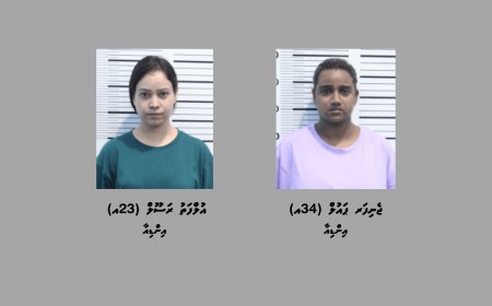 ދެ ކިލޯއަށްވުރެ ގިނަ މަސްތުވާތަކެއްޗާއެކު އިންޑިއާގެ ދެ އަންހެނުން އެއާޕޯޓުން ހައްޔަރުކޮށްފި