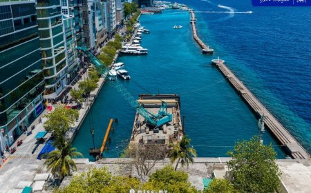 މާލޭގެ އުތުރު ފަރާތު ބޮޑުތަކުރުފާނުމަގު ތަރައްގީކުރުމުގެ މަޝްރޫއު: ހަތަރުވަނަ ސެގްމަންޓުގެ ޝީޓް ޕައިލްކުރުމުގެ އަމަލީ މަސައްކަތް ފަށައިފި