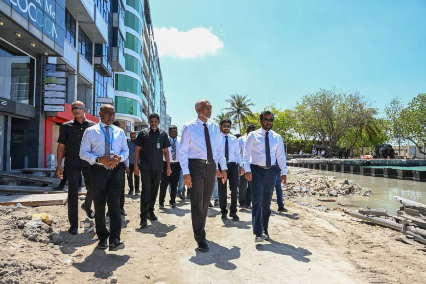 ބޮޑުތަކުރުފާނު މަގު ތަރައްޤީކުރުމުގެ މަޝްރޫޢުގެ މަސައްކަތްތައް ރައީސް ބައްލަވާލައްވައިފި