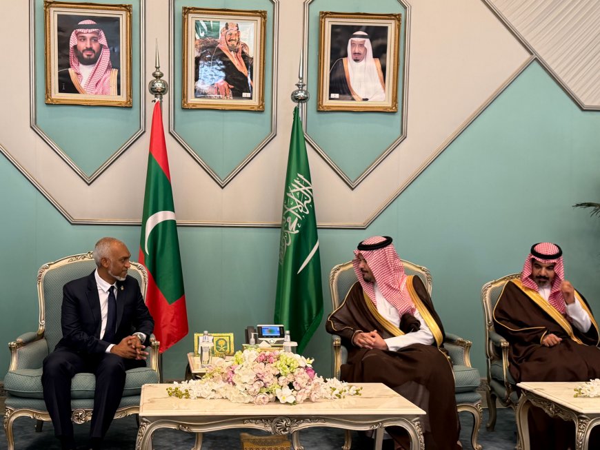 ރައީސްގެ ދެކަނބަލުން، ޢުމްރާގެ އަޅުކަން އަދާކުރެއްވުމަށް ސަޢޫދީ ޢަރަބިއްޔާއަށް ވަޑައިގެންފި