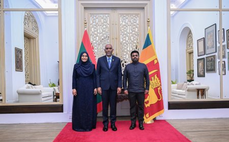 ރައީސުލްޖުމްހޫރިއްޔާގެ ދެކަނބަލުން، ސްރީލަންކާގެ ރައީސް ދެއްވި ރަސްމީ ޖާފަތުގައި ބައިވެރިވެވަޑައިގެންފި