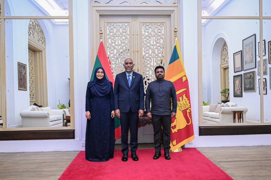 ރައީސުލްޖުމްހޫރިއްޔާގެ ދެކަނބަލުން، ސްރީލަންކާގެ ރައީސް ދެއްވި ރަސްމީ ޖާފަތުގައި ބައިވެރިވެވަޑައިގެންފި