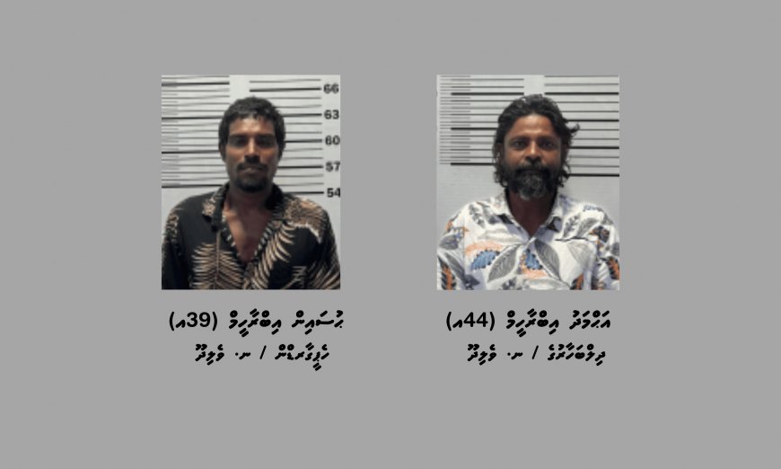 ޑައިމޯފިން ޓްރެފިކްކުރި ދެމީހަކު 25 އަހަރަށްވުރެ ދިގު މުއްދަތަކަށް ޖަލަށްލުމަށް ހުކުމްކޮށްފި