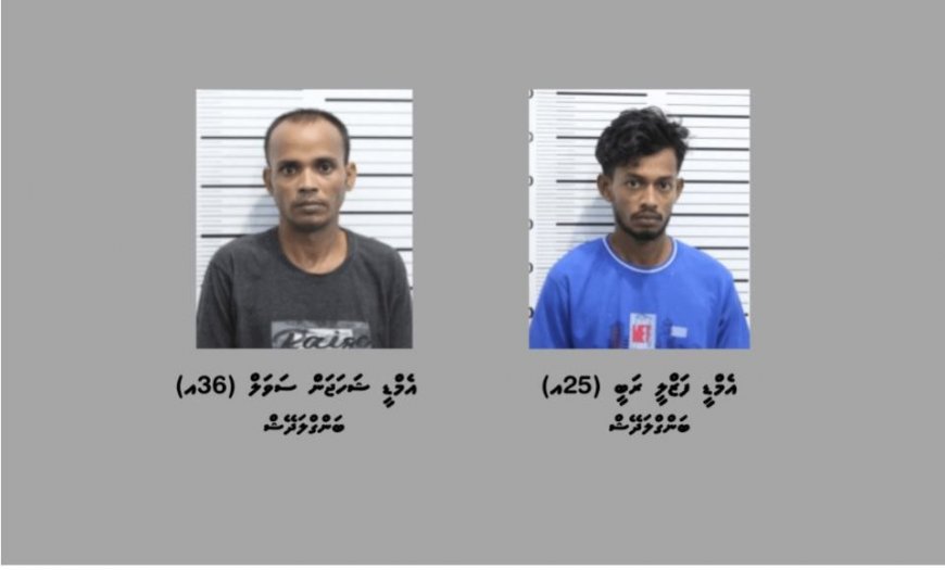 ސަފާރީއަކުން ގިނަ އަދަދެއްގެ ބަނގުރަލާއި މަސްތުވާތަކެއްޗާއެކު ދެ ބިދޭސީން ހައްޔަރުކޮށްފި