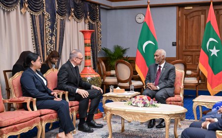ފަރަންސޭސިވިލާތުގެ އައު ސަފީރު، އެމަނިކުފާނުގެ ސަފީރުކަމުގެ ފަތްކޮޅު ރައީސްއަށް އަރުވައިފި