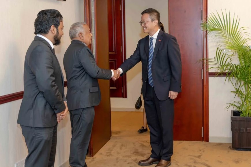ޗައިނާ ސަފީރު މަޖިލީހުގެ ނައިބު ރައީސްގެ އަރިހަށް އިޙްތިރާމުގެ ޒިޔާރަތެއް ކުރައްވައިފި
