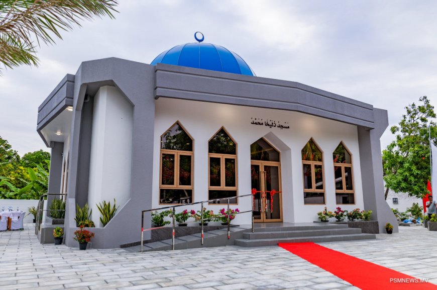 އައްޑޫސިޓީ ހުޅުދޫގައި ބިނާކުރި މިސްކިތް ހުޅުވައިފި